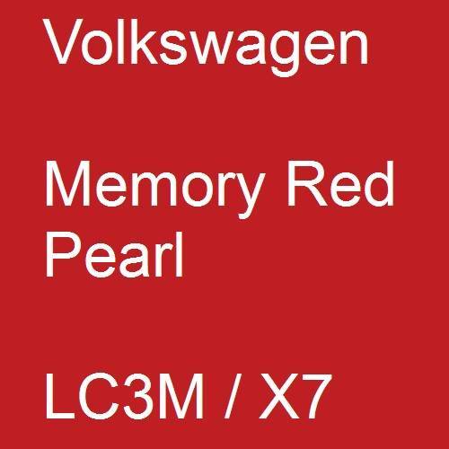 Volkswagen, Memory Red Pearl, LC3M / X7.